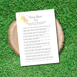 Nursery Rhymes Quiz Baby Sprinkle Game Kaart