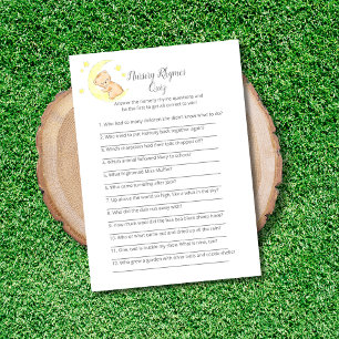 Nursery Rhymes Quiz Baby Sprinkle Game Kaart