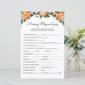 Nursery Rhymes Quiz Cutie Baby shower Game Kaarten (Staand voorkant)