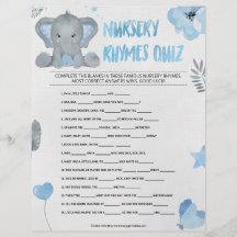 Nursery Rhymes Quiz [Elephant [Blue]]