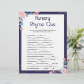 Nursery Rhymes Quiz [Floral Lijst] Briefhoofd (Staand voorkant)