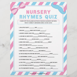 Nursery Rhymes Quiz [Genderverassing] Briefhoofd