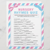 Nursery Rhymes Quiz [Genderverassing] Briefhoofd (Voorkant / Achterkant)