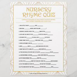 Nursery Rhymes Quiz [Golden Lines] Briefhoofd