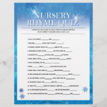 Nursery Rhymes Quiz [Snowy Blue]