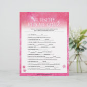 Nursery Rhymes Quiz [Snowy Pink] Briefhoofd (Staand voorkant)