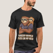 Nursery Rhymes Stuck on My Head Dad Toddler Daddy  T-shirt (Voorkant)