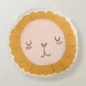 Nursery Room Cute lion baby Rond Kussen (Voorkant)