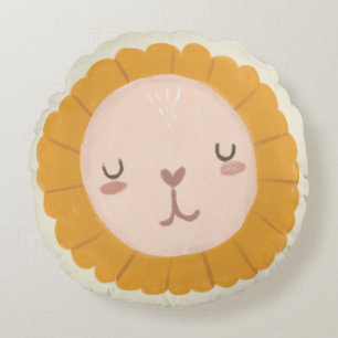 Nursery Room Cute lion baby Rond Kussen