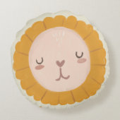 Nursery Room Cute lion baby Rond Kussen (Achterkant)