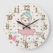 Nursery Room Dancing Ballerina Grote Klok (Voorkant)