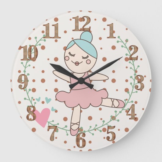Nursery Room Dancing Ballerina Grote Klok (Voorkant)
