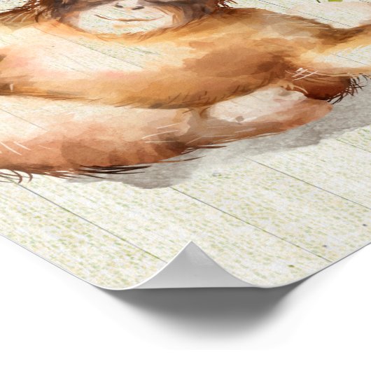 Nursery Room Monkey Poster (Hoek)