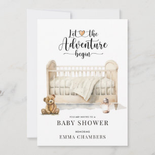 Nursery Scene Baby shower Uitnodiging