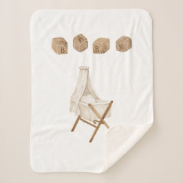  Nursery Sherpa Blanket Deken