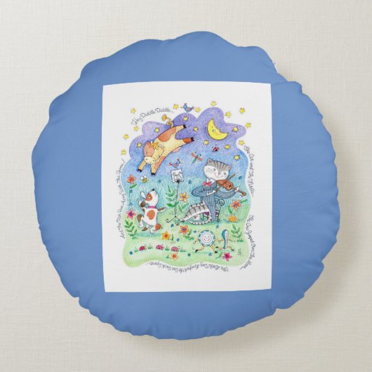 Nursery Sierkussen Rond Kussen (Achterkant)