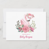 Nursery Swan Monogram Baby shower Dank je wel Bedankkaart (Voorkant)