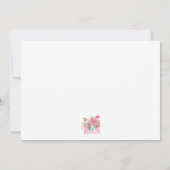 Nursery Swan Monogram Baby shower Dank je wel Bedankkaart (Achterkant)