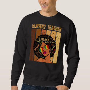 Nursery Teacher Afro African American Black Histor Trui