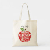 Nursery Teacher echt wonderbaarlijke leraar rode a Tote Bag (Achterkant)
