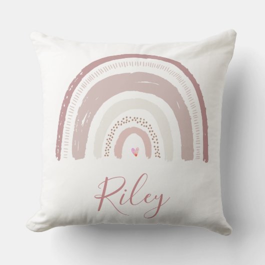 Nursery Throw Cushion - Regenboogzalm Kussen (Voorkant)