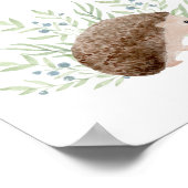 Nursery Wall Art Baby Animal Egel Dream Big Poster (Hoek)