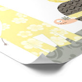 Nursery wall art (giraferschildpad-alfabetten) poster (Hoek)