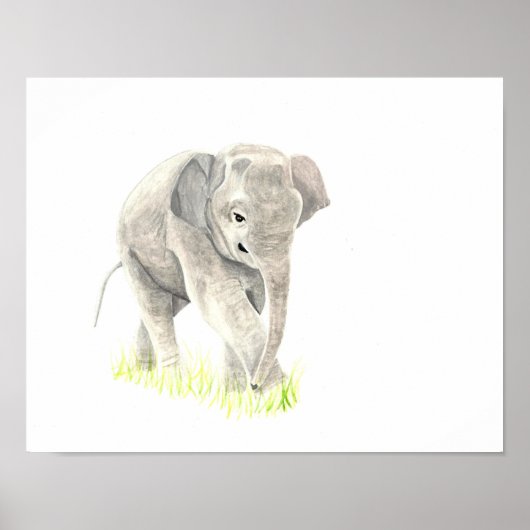 Nursery wall art safari animals poster (Voorkant)