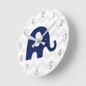 Nursery Wall klok van Navy Blue Gray (Hoek)