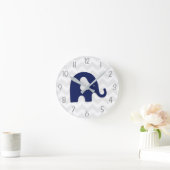 Nursery Wall klok van Navy Blue Gray (Huis)