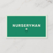 Nurseryman - Minimalist Visitekaartje (Voorkant)