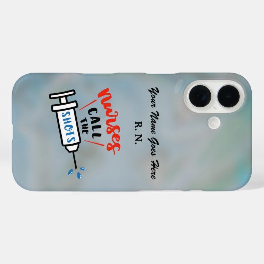 Nurses Call the Shots name and degree Case-Mate iPhone Case (Achterkant (horizontaal))