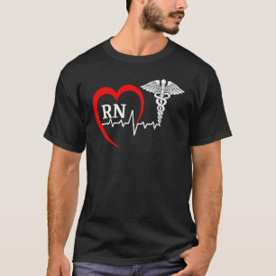 Nurses Day Caduceus Nurse Week 2023 Hartslag Medi T-shirt