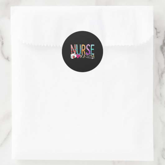 Nurse's Day Life Week 2025 Vrouwen Ronde Sticker (Tas)