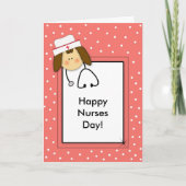 Nurses Day Paper Wenskaart Kaart (Voorkant)