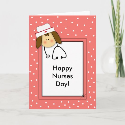 Nurses Day Paper Wenskaart Kaart (Voorkant)