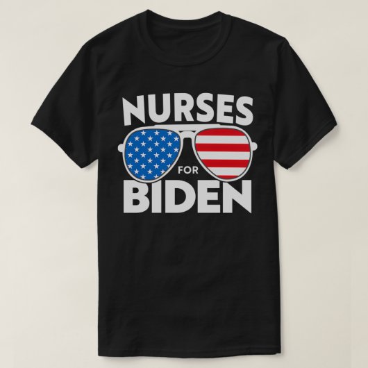 Nurses for Biden  Cool Uncle Joe Aviator Vote 2020 T-shirt (Design voorkant)