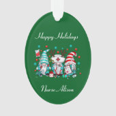 Nurse's Fun Kerst Ornament (voorkant)