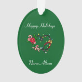 Nurse's Fun Kerst Ornament (achterkant)
