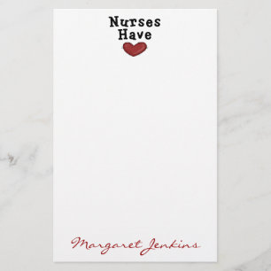 Nurses Have Heart Stationery beroemd gemaakt door  Briefpapier