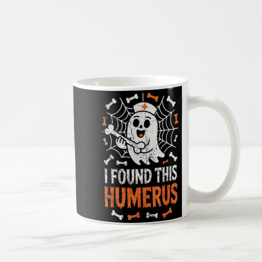 Nurses I Found This Humerus Funny Ghost Nurse Hall Koffiemok (Rechts)