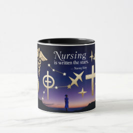 Nurse's Night Sky Mok: een geschenk voor de sterre Mok