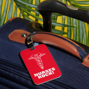 NURSES ROCK bagagelabel cadeauideeën voor verple