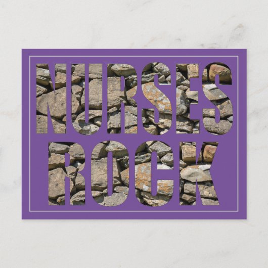 NURSES ROCK BRIEFKAART (Voorkant)