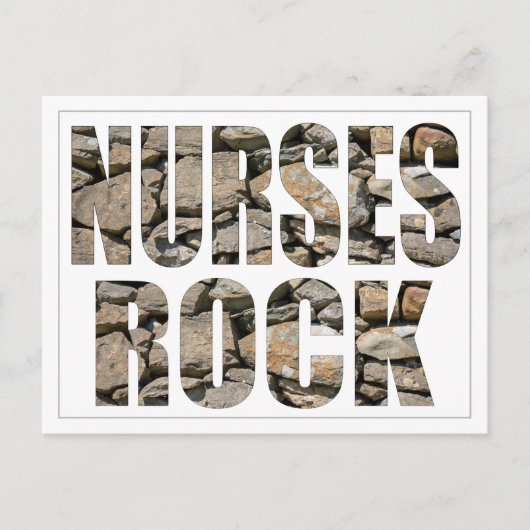 NURSES ROCK BRIEFKAART (Voorkant)