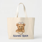 Nurses Rock Grote Tote Bag (Voorkant)