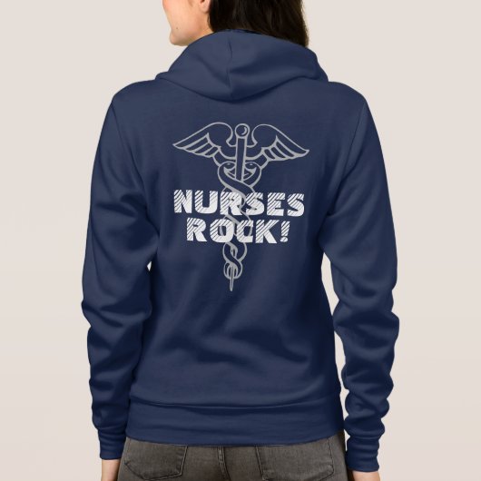 Nurses Rock hoodie (Achterkant)