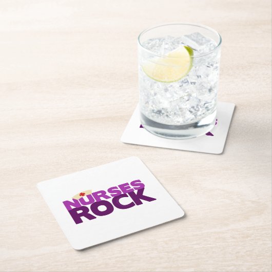 Nurses Rock Kartonnen Onderzetters (Insitu)