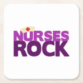 Nurses Rock Kartonnen Onderzetters (Voorkant)