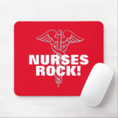 NURSES ROCK mousepad | cadeauidee voor kinderdagve Muismat (Met muis)